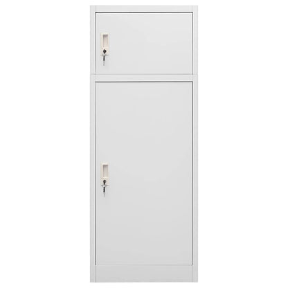 Zadelkast Staal 53 x 53 x 140 cm Lichtgrijs