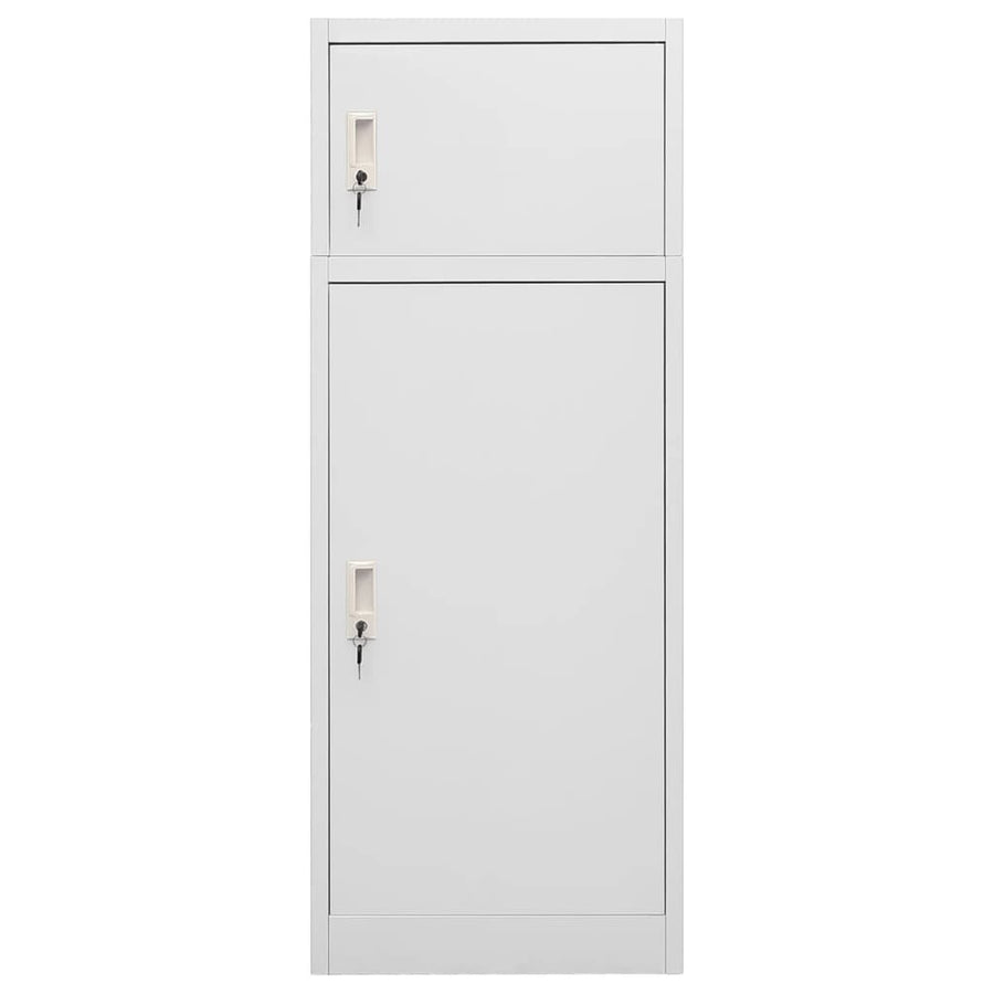 Zadelkast Staal 53 x 53 x 140 cm Lichtgrijs