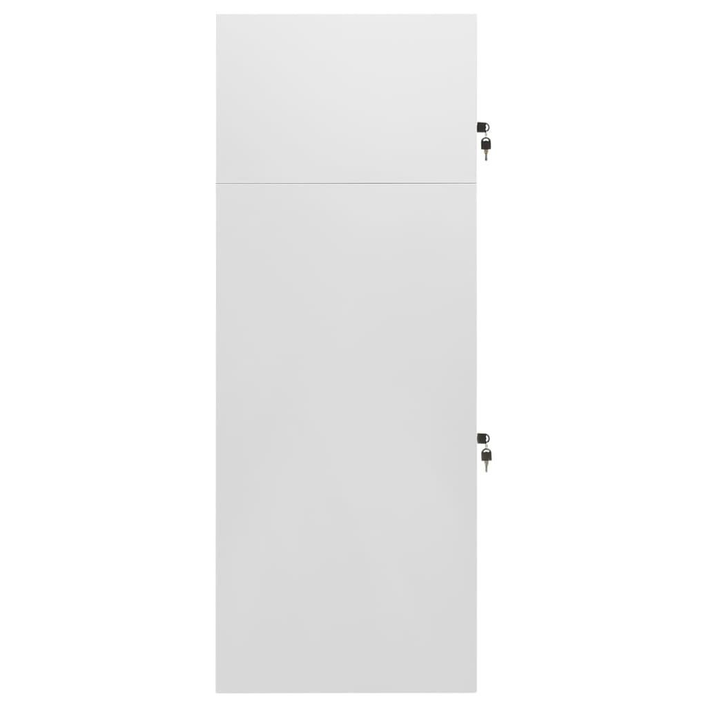 Zadelkast Staal 53 x 53 x 140 cm Lichtgrijs