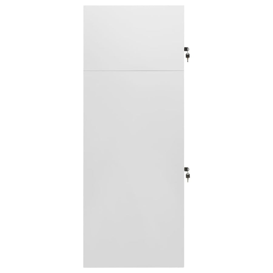 Zadelkast Staal 53 x 53 x 140 cm Lichtgrijs
