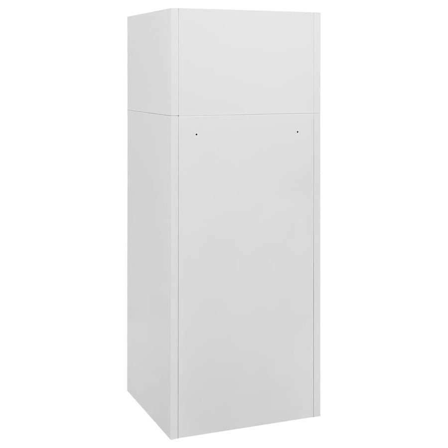 Zadelkast Staal 53 x 53 x 140 cm Lichtgrijs