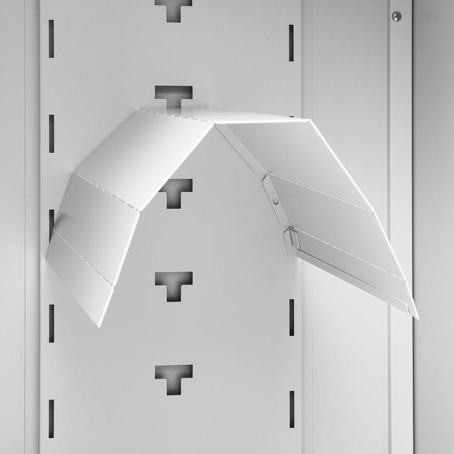 Zadelkast Staal 53 x 53 x 140 cm Lichtgrijs