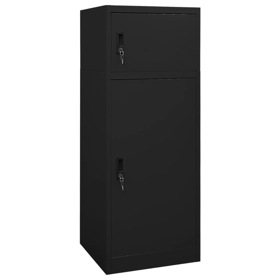 Zadelkast Staal 53 x 53 x 140 cm Zwart