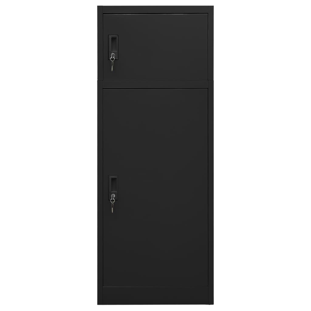 Zadelkast Staal 53 x 53 x 140 cm Zwart