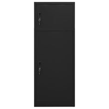 Zadelkast Staal 53 x 53 x 140 cm Zwart