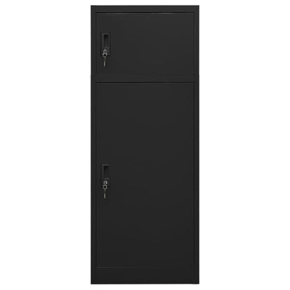 Zadelkast Staal 53 x 53 x 140 cm Zwart