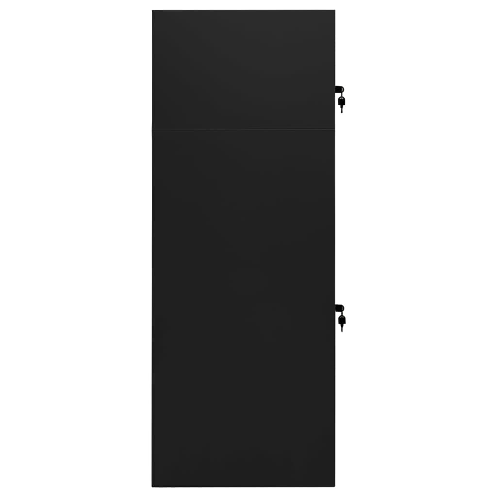 Zadelkast Staal 53 x 53 x 140 cm Zwart
