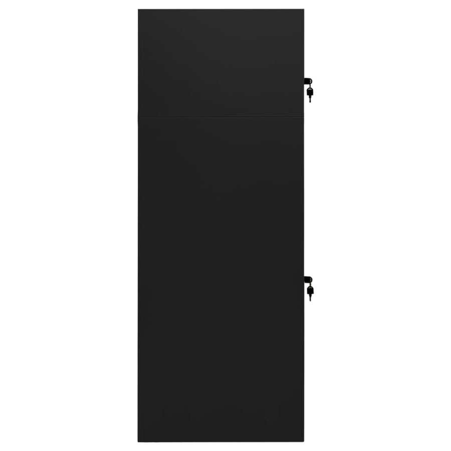 Zadelkast Staal 53 x 53 x 140 cm Zwart
