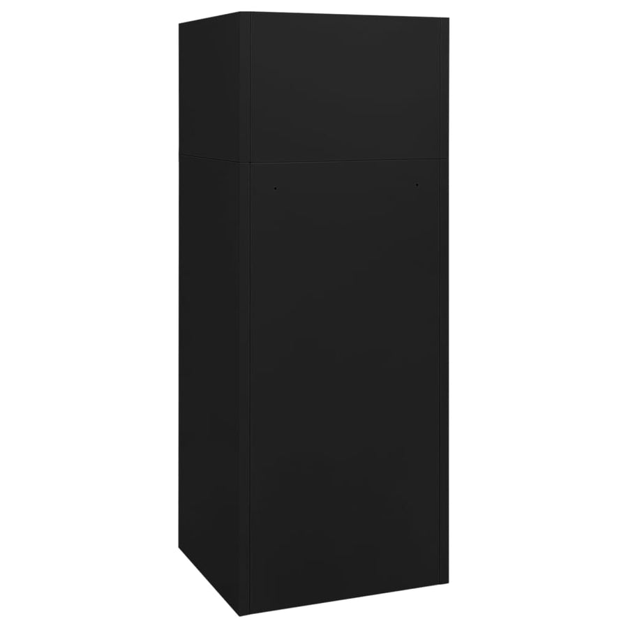 Zadelkast Staal 53 x 53 x 140 cm Zwart
