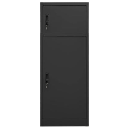 Zadelkast Staal Kleurig 53 x 53 x 140 cm Antraciet