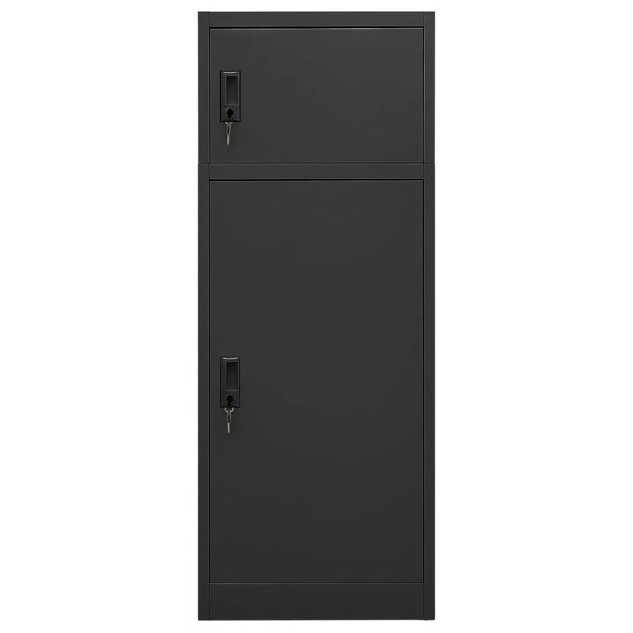 Zadelkast Staal Kleurig 53 x 53 x 140 cm Antraciet