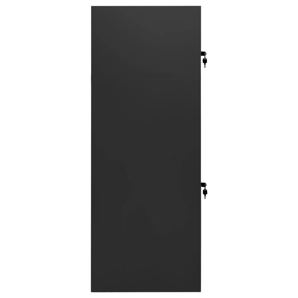 Zadelkast Staal Kleurig 53 x 53 x 140 cm Antraciet