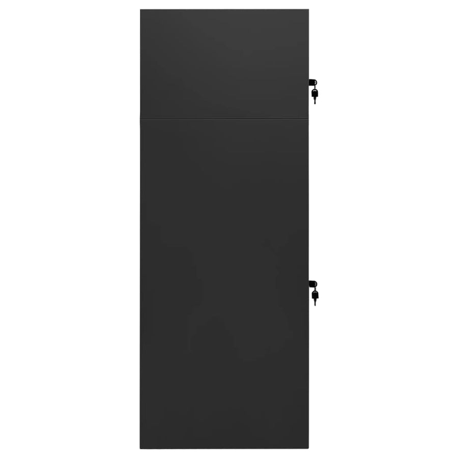 Zadelkast Staal Kleurig 53 x 53 x 140 cm Antraciet