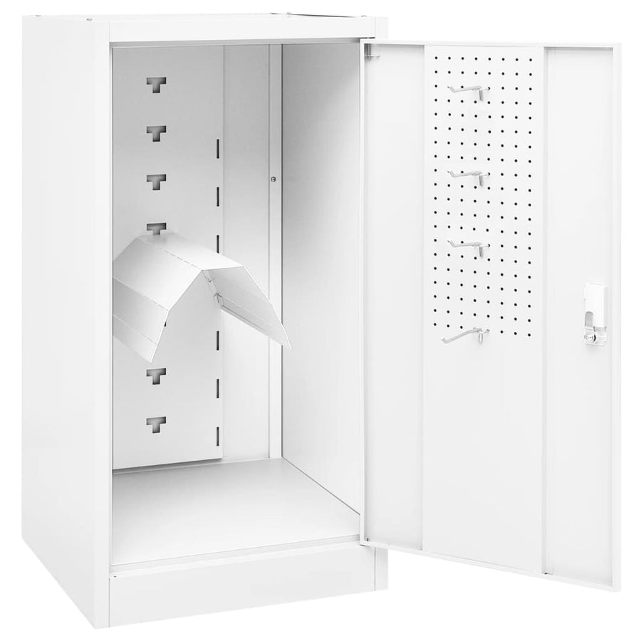 Zadelkast Staal 53 x 53 x 105 cm Wit