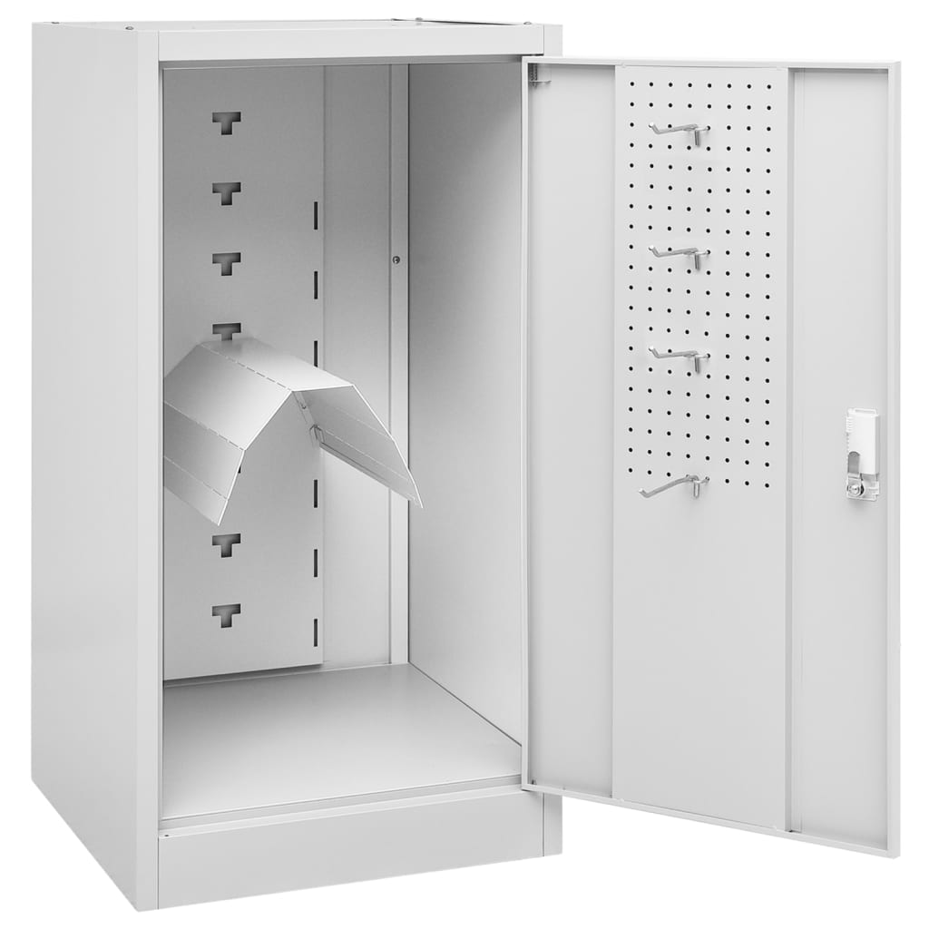 Zadelkast Staal 53 x 53 x 105 cm Lichtgrijs