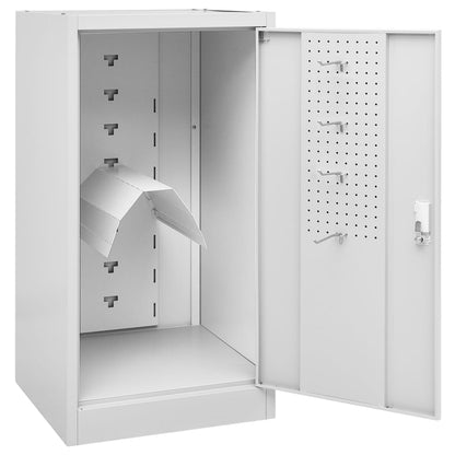 Zadelkast Staal 53 x 53 x 105 cm Lichtgrijs