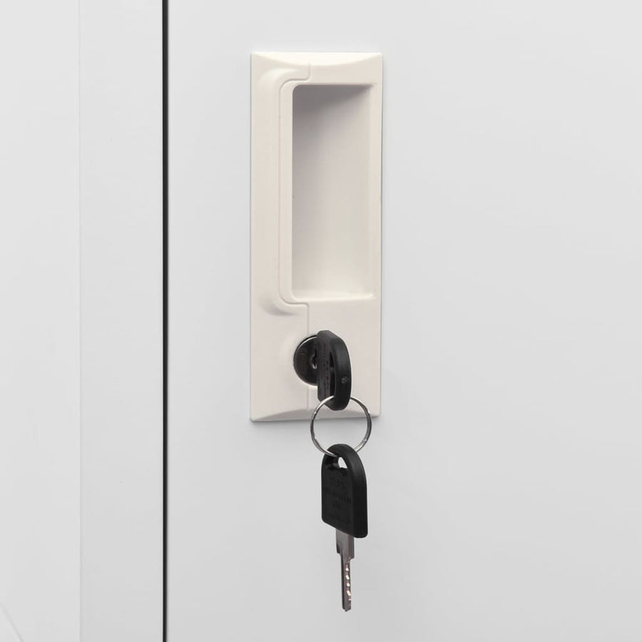 Zadelkast Staal 53 x 53 x 105 cm Lichtgrijs