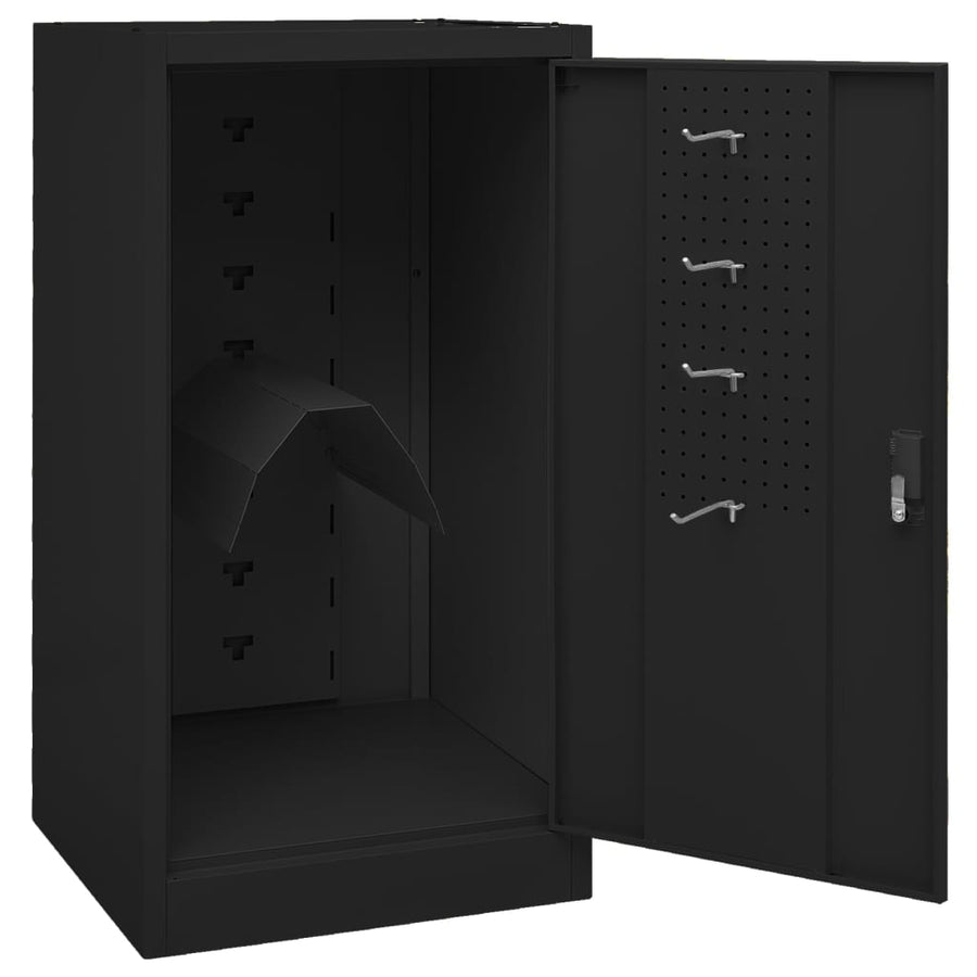 Zadelkast Staal 53 x 53 x 105 cm Zwart