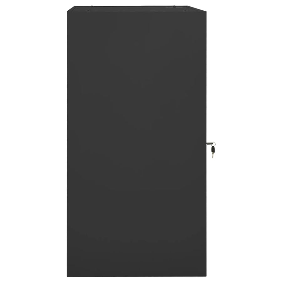 Zadelkast Staal Kleurig 53 x 53 x 105 cm Antraciet
