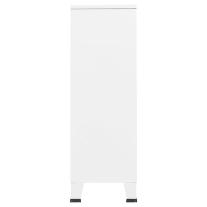 Kledingkast Industrieel 67X35X07 Cm Staal Wit