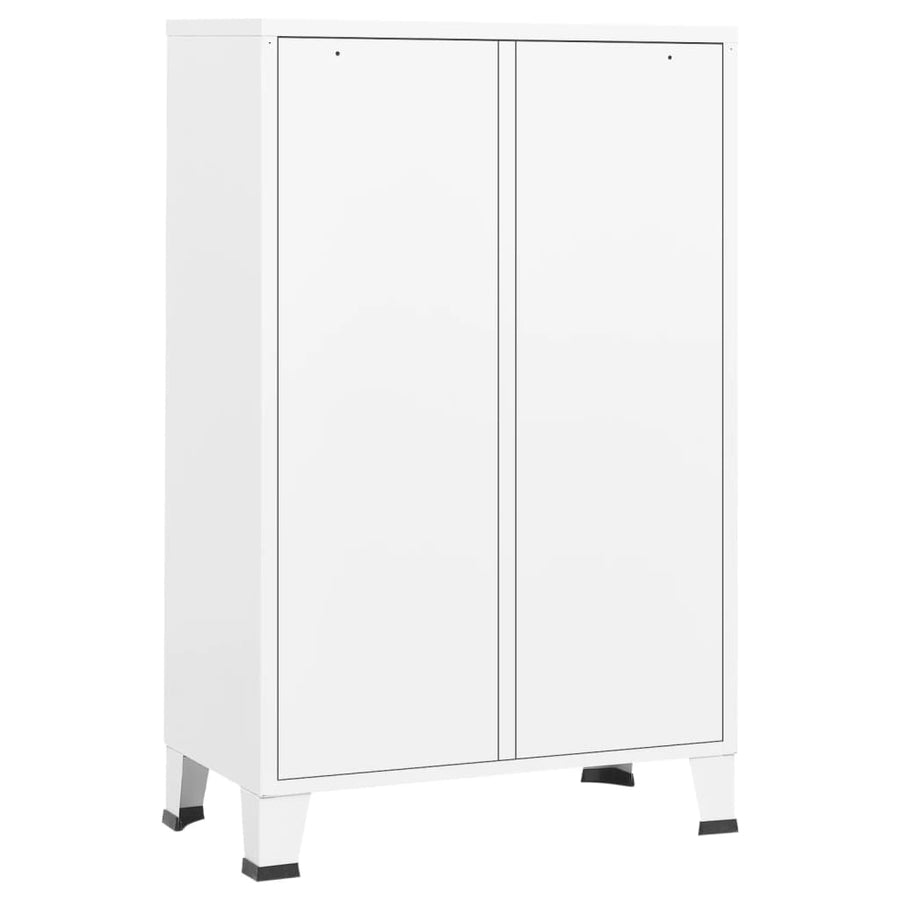 Kledingkast Industrieel 67X35X07 Cm Staal Wit