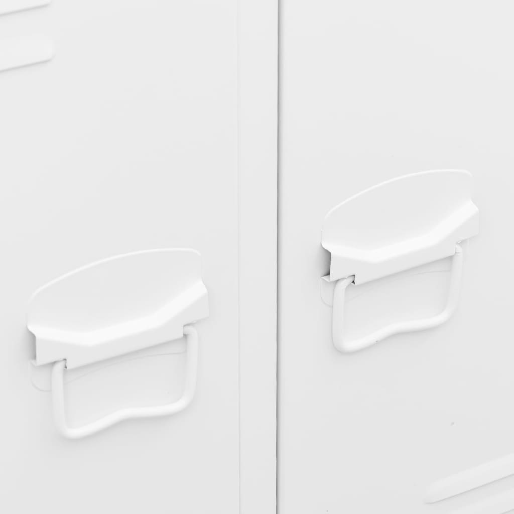Kledingkast Industrieel 67X35X07 Cm Staal Wit