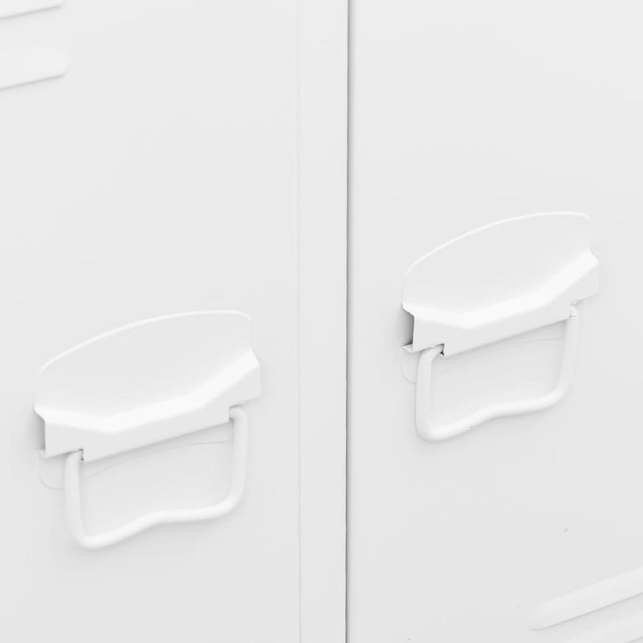 Kledingkast Industrieel 67X35X07 Cm Staal Wit