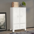 Kledingkast 67x35x107 cm staal wit industrieel