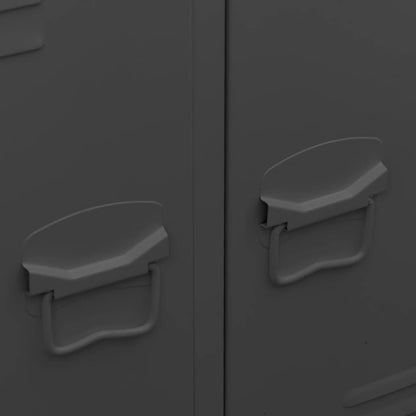 Kledingkast Industrieel 67X35X07 Cm Staal Kleurig Antraciet