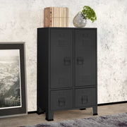 Kledingkast industrieel 67x35x107 cm staal antraciet