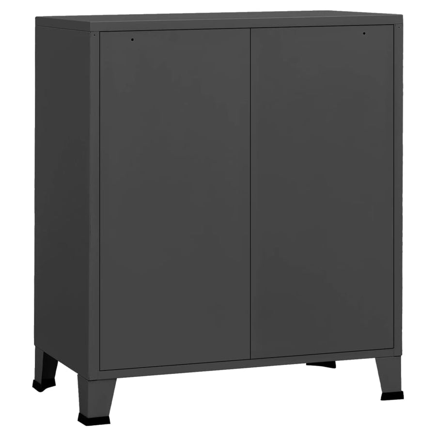 Ladekast Industrieel 78X40X93 Cm Metaal Kleurig Antraciet