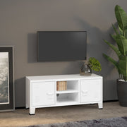 Tv-meubel 105x35x42 cm metaal wit