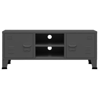 Tv-Meubel Industrieel 05X35X42 Cm Metaal Kleurig Antraciet