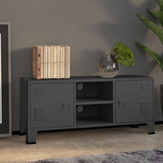 Tv-meubel industrieel 105x35x42 cm metaal antraciet