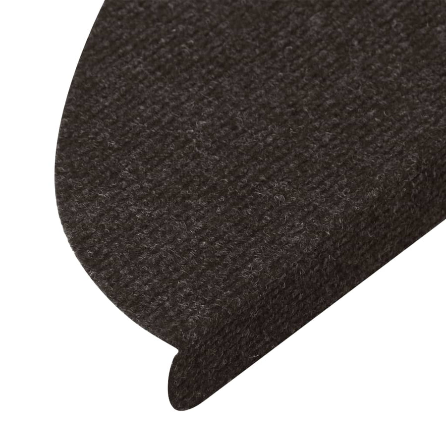 Trapmatten Zelfklevend 56X17X3 Cm 15 Zwart Halfrond (56 x 17 cm)