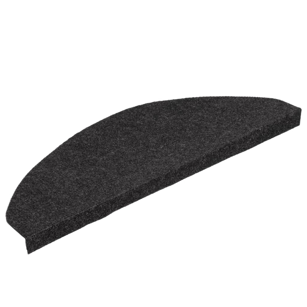Trapmatten Zelfklevend 65X22,5X3,5 Cm 15 Zwart Halfrond (65 x 22,5 cm)