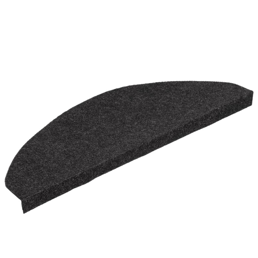Trapmatten Zelfklevend 65X22,5X3,5 Cm 15 Zwart Halfrond (65 x 22,5 cm)