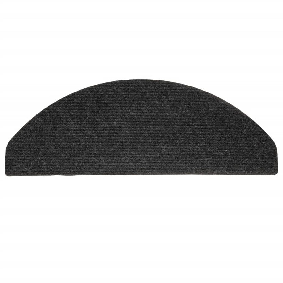 Trapmatten Zelfklevend 65X22,5X3,5 Cm 15 Zwart Halfrond (65 x 22,5 cm)