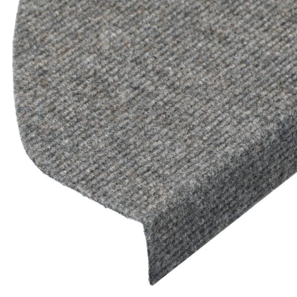 Trapmatten Zelfklevend 65X22,5X3,5 Cm 15 Grijs Halfrond (65 x 22,5 cm)