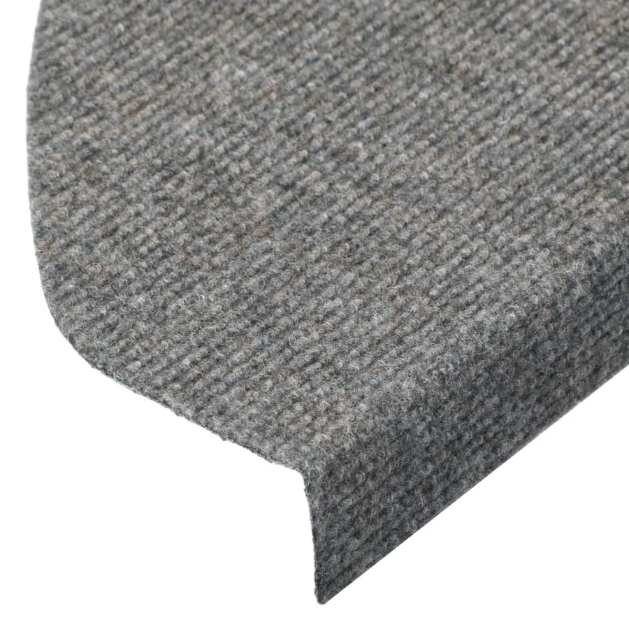 Trapmatten Zelfklevend 65X22,5X3,5 Cm 15 Grijs Halfrond (65 x 22,5 cm)