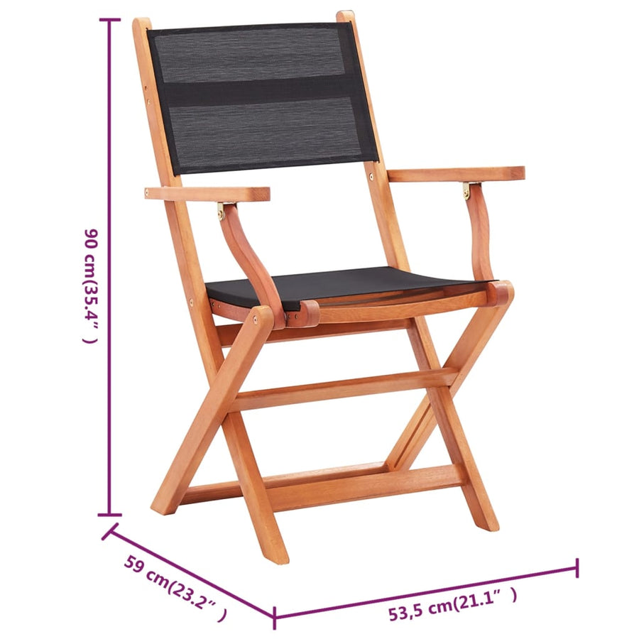 Tuinstoelen Inklapbaar Eucalyptushout En Textileen 8