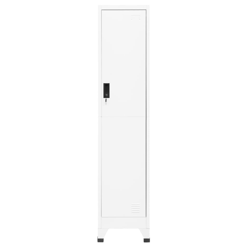 Lockerkast 38X45X180 Cm Staal Wit