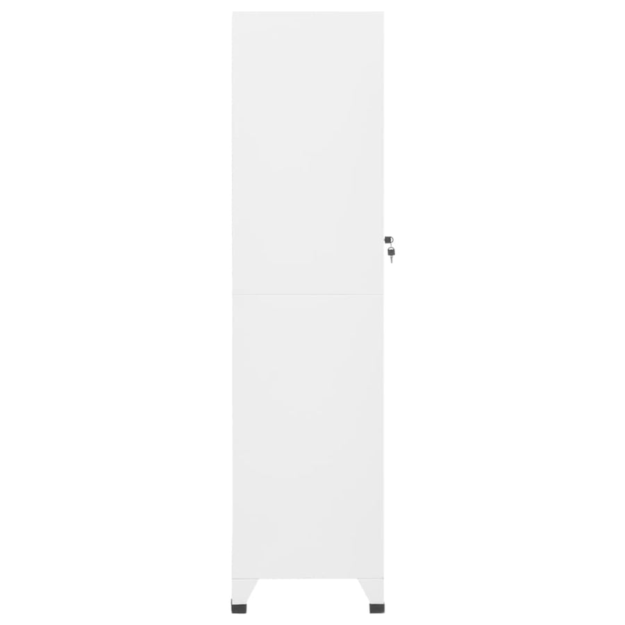 Lockerkast 38X45X180 Cm Staal Wit