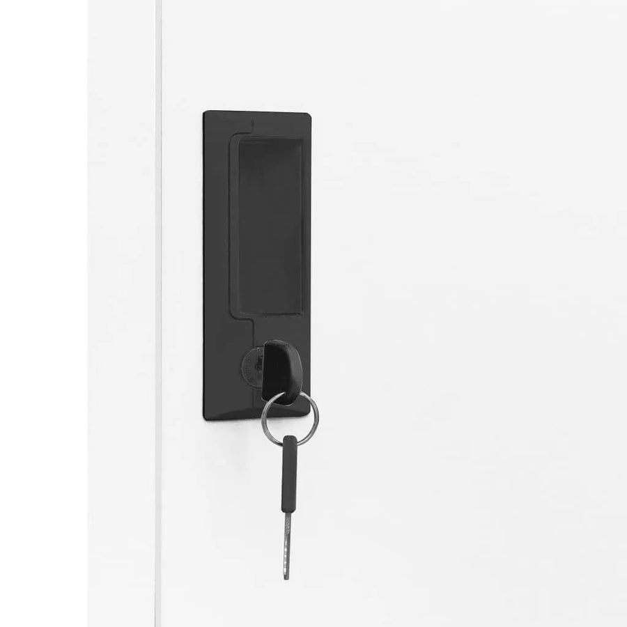 Lockerkast 38x45x180 cm staal wit