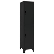 Lockerkast 38x45x180 cm staal zwart wandmontage