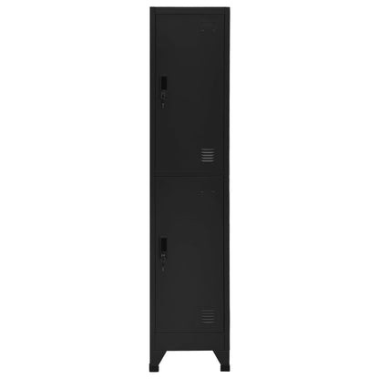 Lockerkast 38X45X180 Cm Staal Zwart