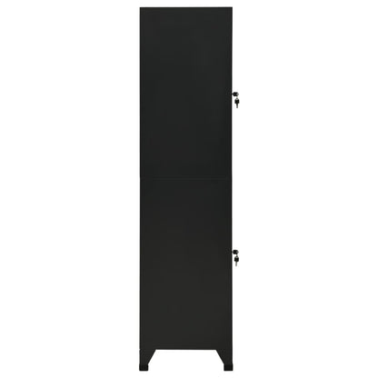 Lockerkast 38X45X180 Cm Staal Zwart