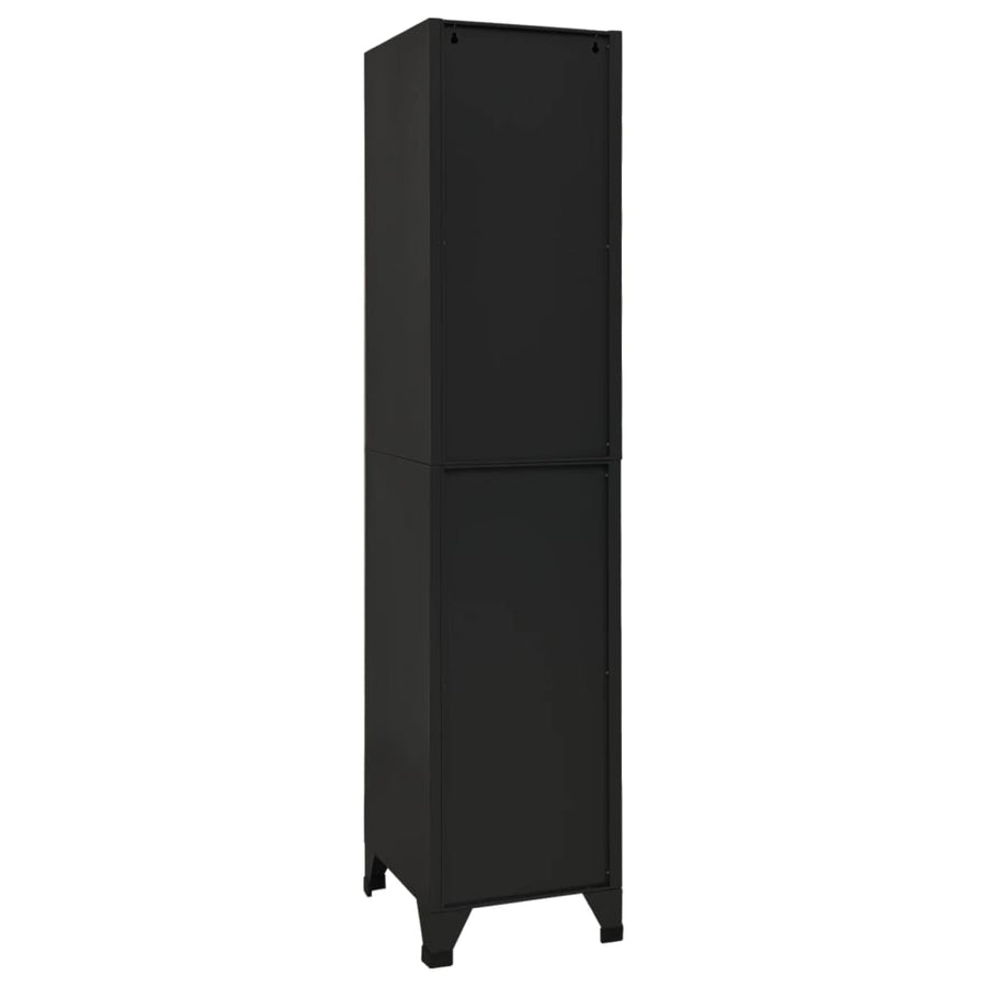 Lockerkast 38X45X180 Cm Staal Zwart
