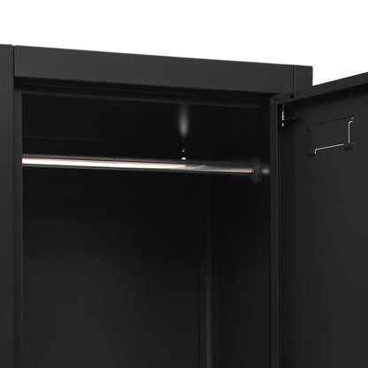 Lockerkast 38X45X180 Cm Staal Zwart