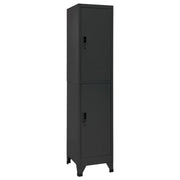 Lockerkast 38x45x180 cm staal antraciet